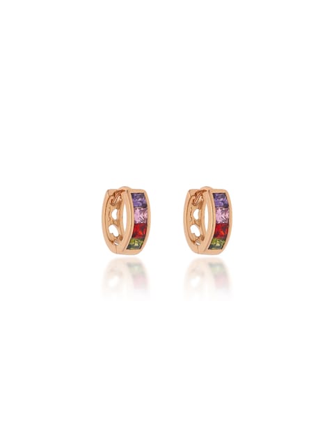 AD / CZ Bali type Earrings in Multicolor color - CNB19221