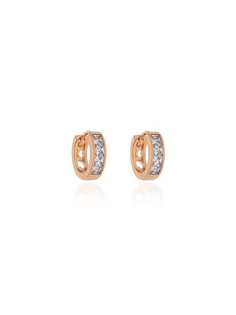 AD / CZ Bali type Earrings in Gold finish - CNB19223