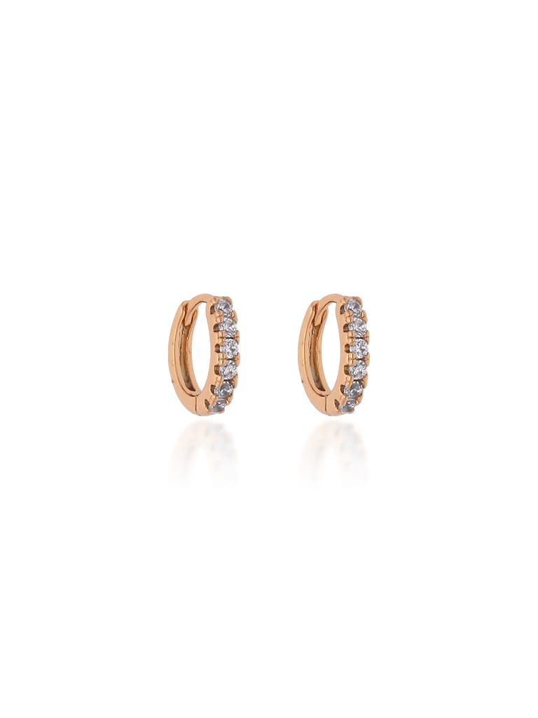 AD / CZ Bali type Earrings in Gold finish - CNB19224