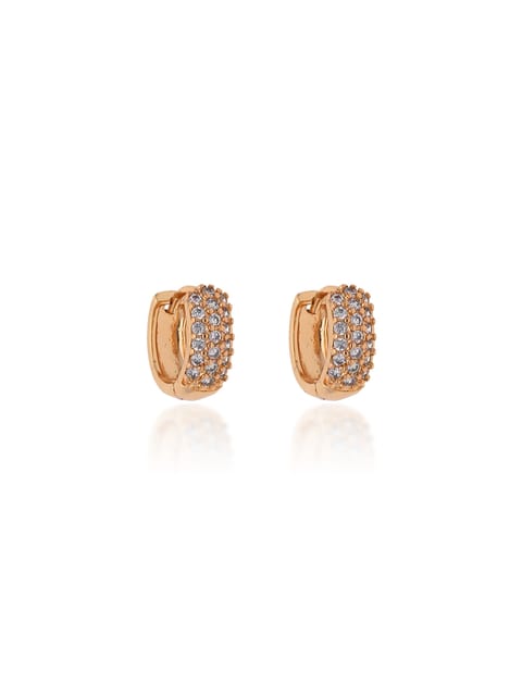 AD / CZ Bali type Earrings in Gold finish - CNB19227