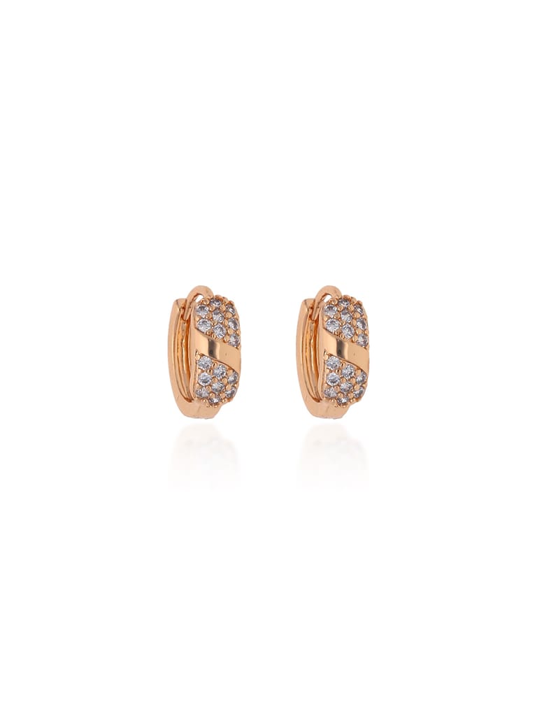 AD / CZ Bali type Earrings in Gold finish - CNB19228