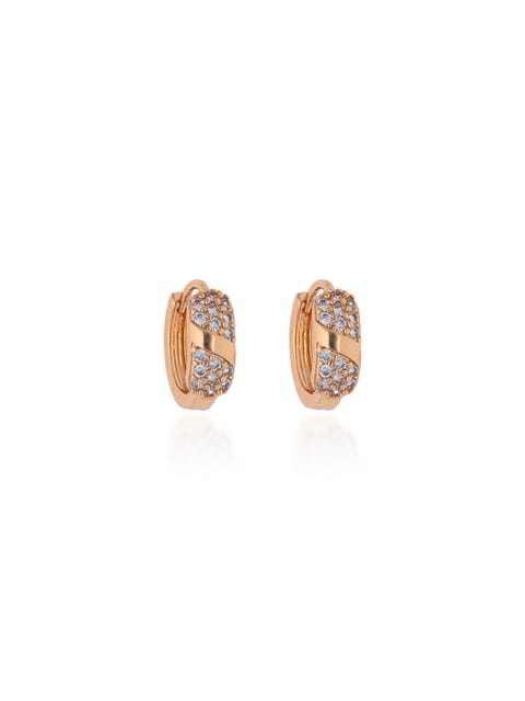 AD / CZ Bali type Earrings in Gold finish - CNB19228