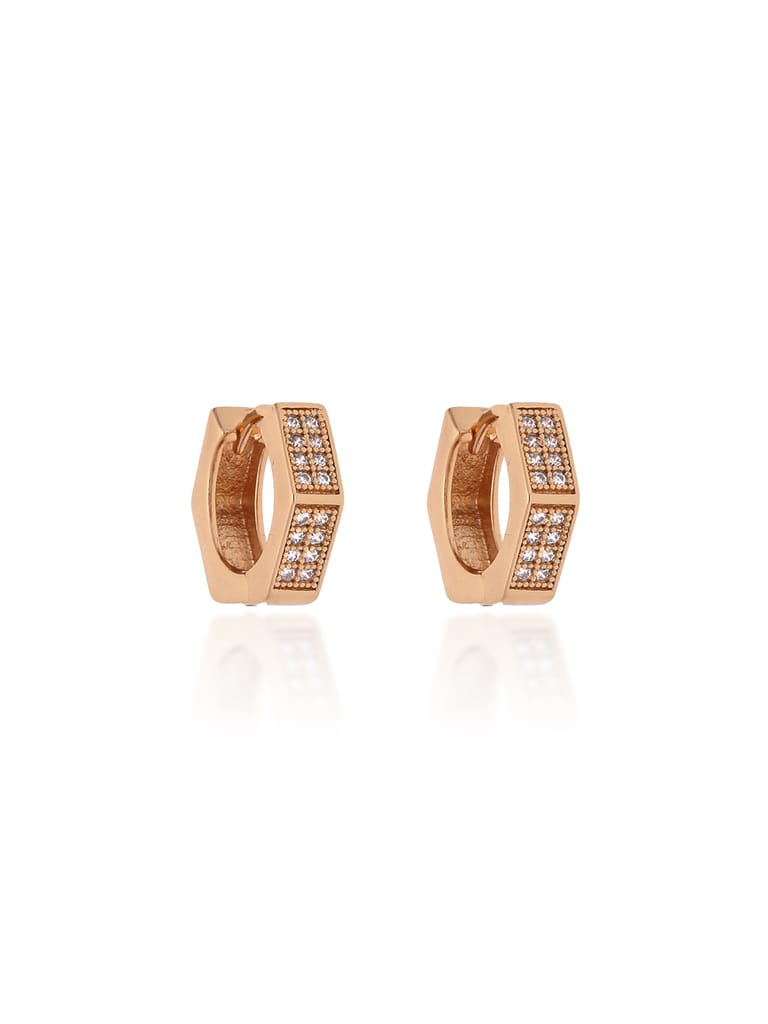 AD / CZ Bali type Earrings in Gold finish - CNB19230