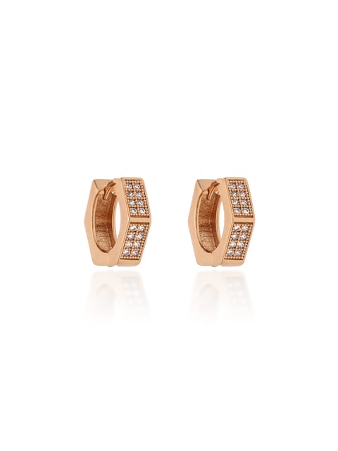 AD / CZ Bali type Earrings in Gold finish - CNB19230