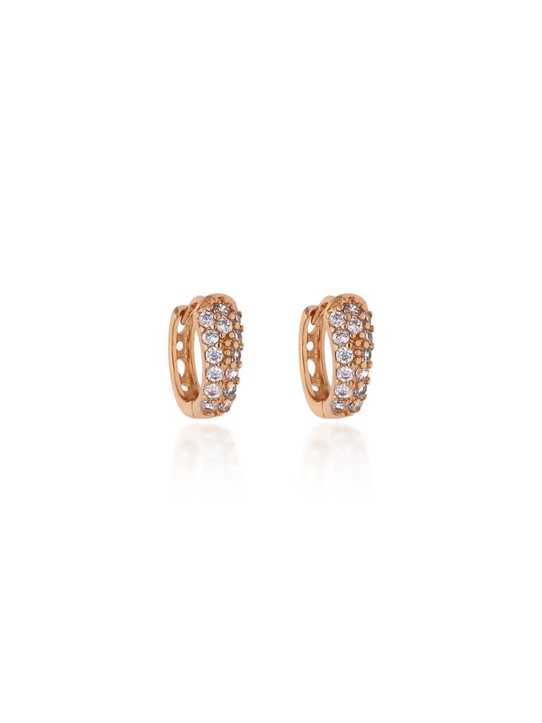 AD / CZ Bali type Earrings in Gold finish - CNB19233