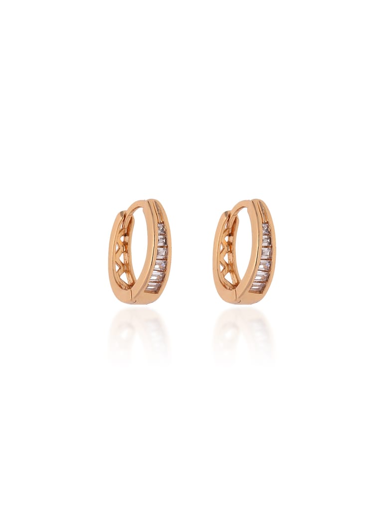 AD / CZ Bali type Earrings in Gold finish - CNB19235