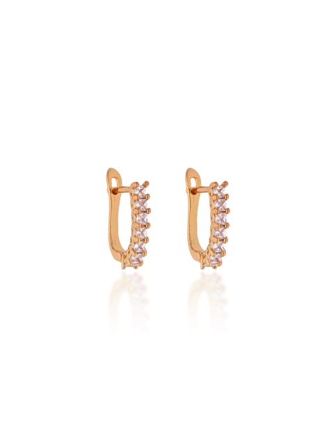 AD / CZ Bali type Earrings in Gold finish - CNB19237