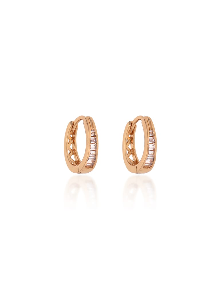 AD / CZ Bali type Earrings in Gold finish - CNB19239