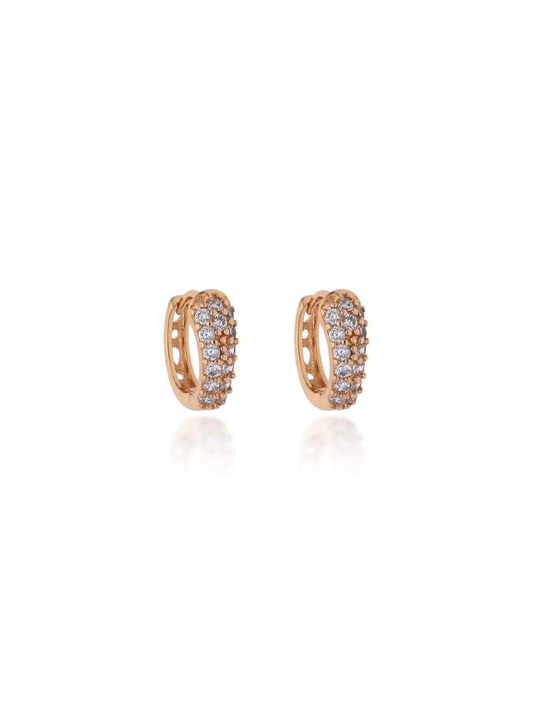AD / CZ Bali type Earrings in Gold finish - CNB19240