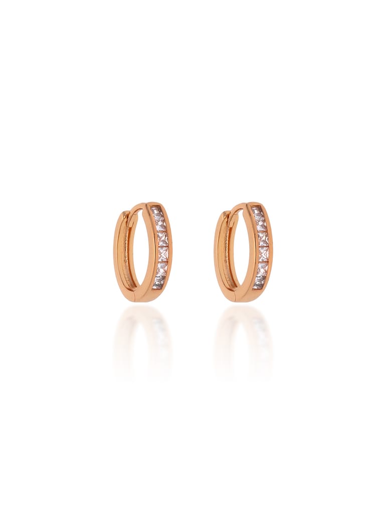 AD / CZ Bali type Earrings in Gold finish - CNB19241