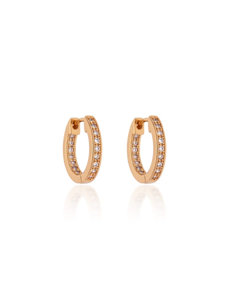 AD / CZ Bali type Earrings in Gold finish - CNB19242