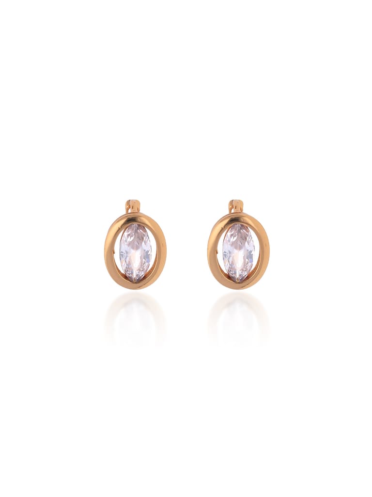 AD / CZ Bali type Earrings in Gold finish - CNB19243