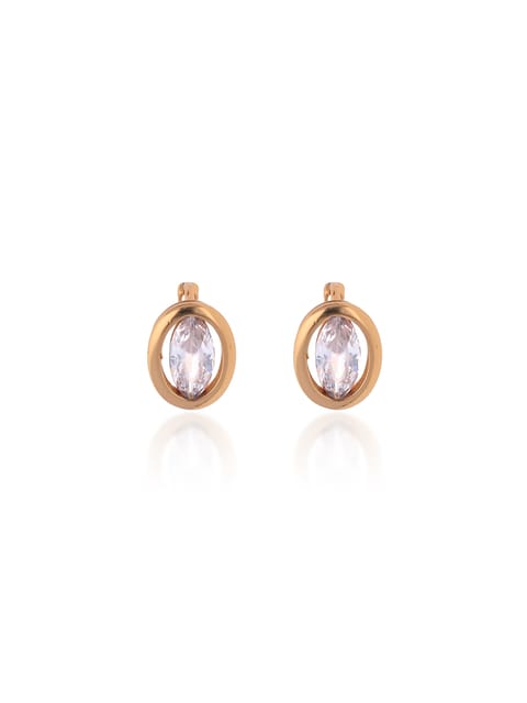 AD / CZ Bali type Earrings in Gold finish - CNB19243