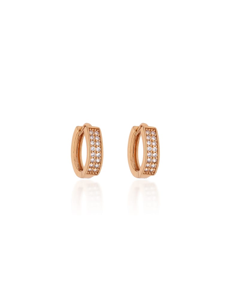 AD / CZ Bali type Earrings in Gold finish - CNB19244