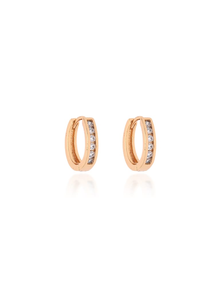 AD / CZ Bali type Earrings in Gold finish - CNB19260
