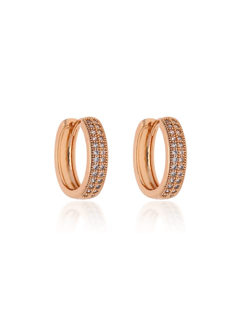 AD / CZ Bali type Earrings in Gold finish - CNB19266