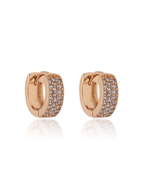 AD / CZ Bali type Earrings in Gold finish - CNB19271