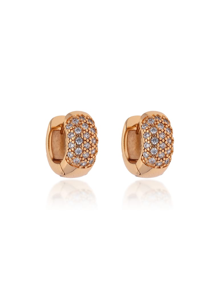 AD / CZ Bali type Earrings in Gold finish - CNB19273