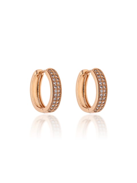 AD / CZ Bali type Earrings in Gold finish - CNB19275