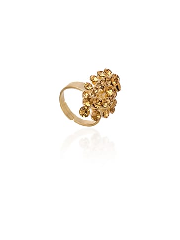 Fancy Finger Ring in Assorted color and Gold finish - CNB5456