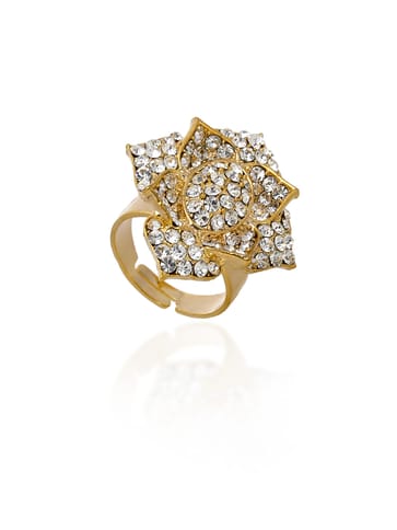 Fancy Finger Ring in Gold finish - CNB5525