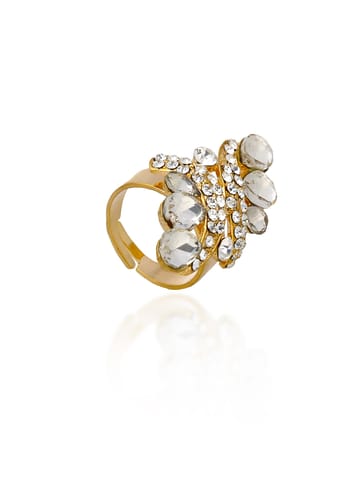 Fancy Finger Ring in Gold finish - CNB5555