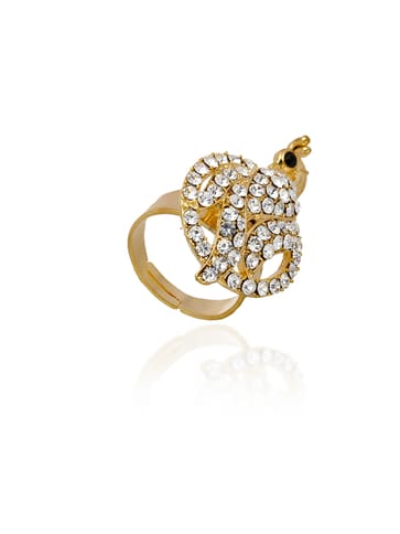 Fancy Finger Ring in Gold finish - CNB5569