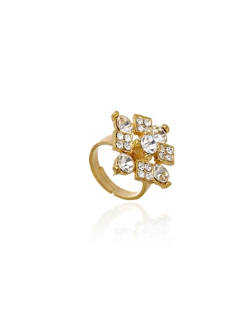 Fancy Finger Ring in Gold finish - CNB5597