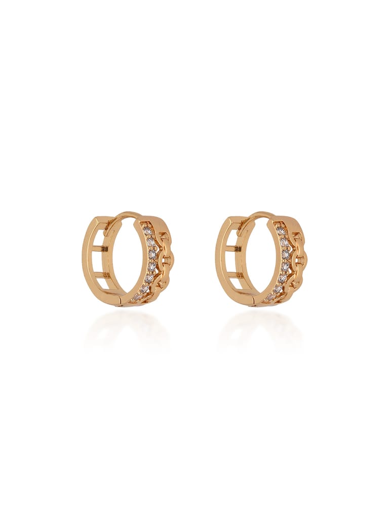 AD / CZ Bali / Hoops in Gold finish - CNB24607
