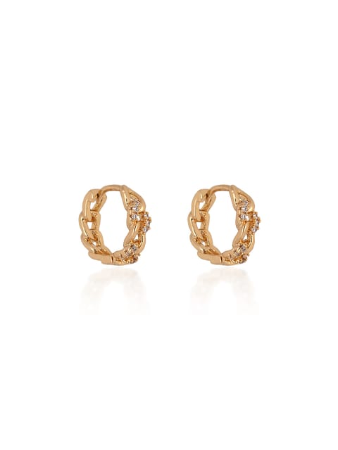 AD / CZ Bali / Hoops in Gold finish - CNB24610