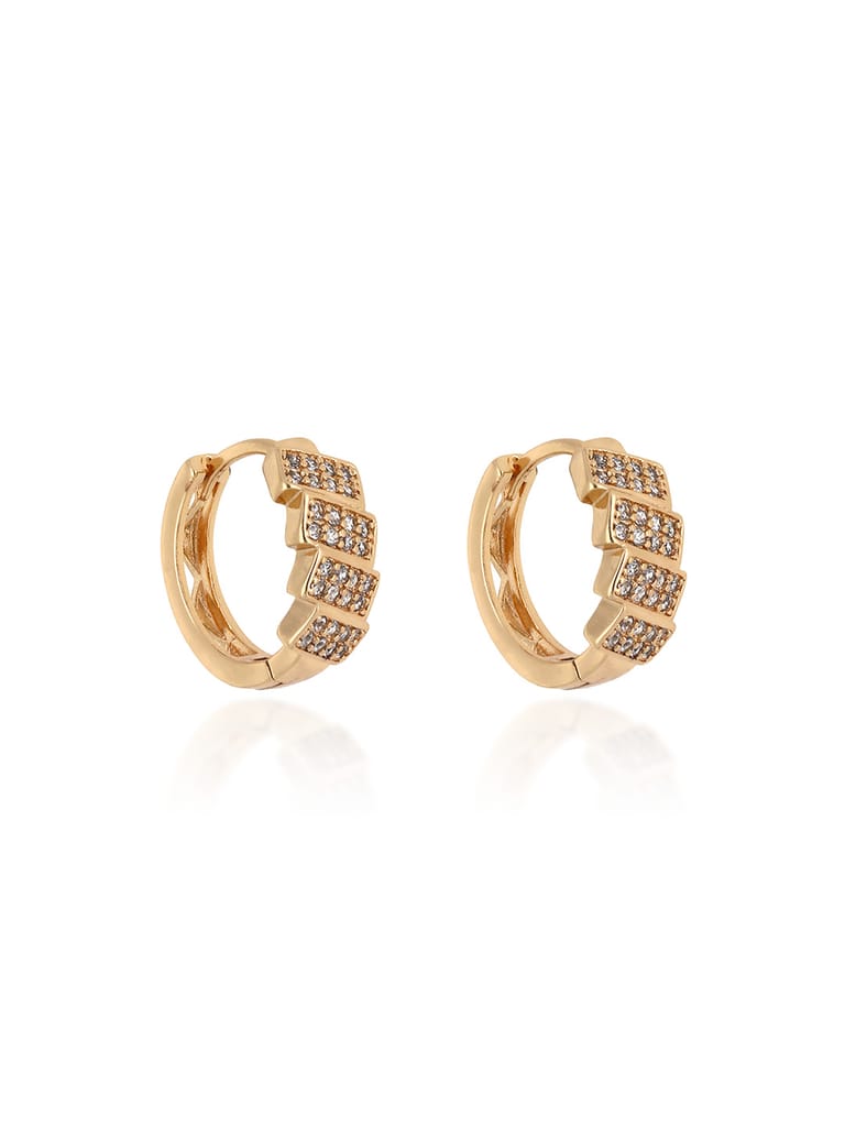 AD / CZ Bali / Hoops in Gold finish - CNB24626