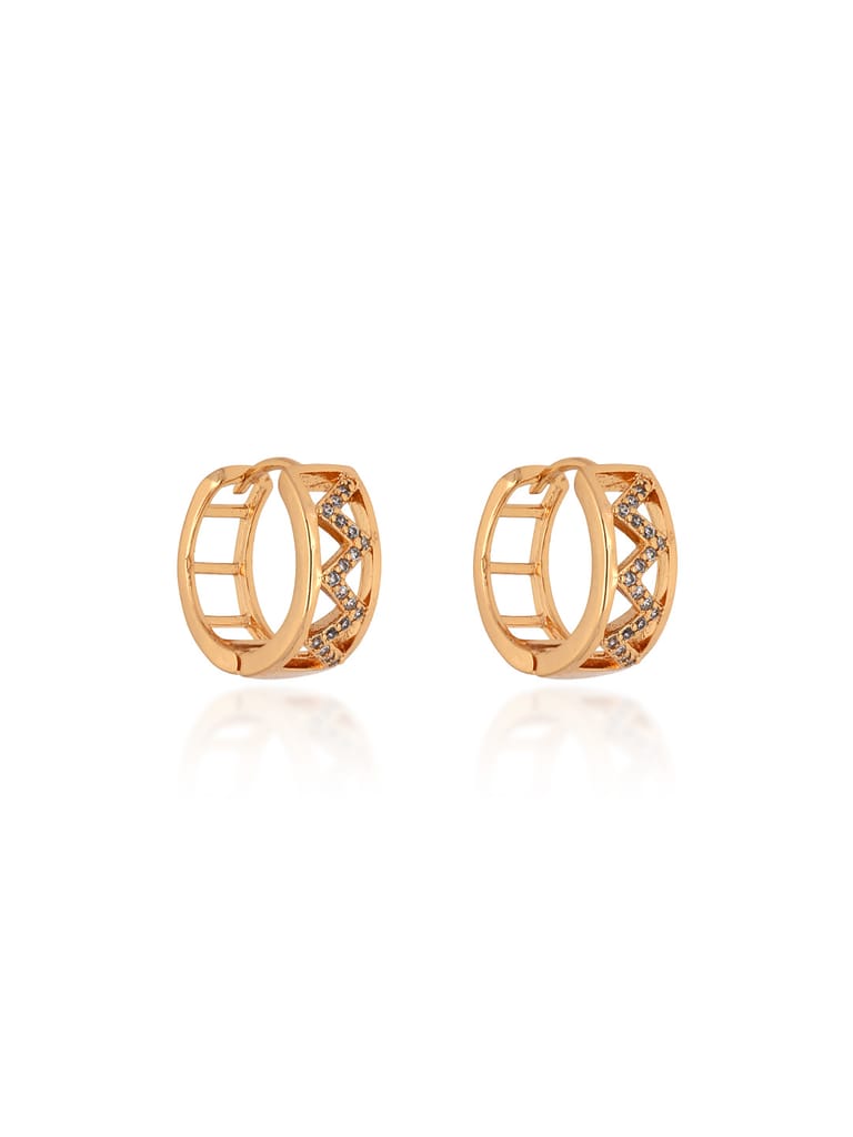 AD / CZ Bali / Hoops in Gold finish - CNB24642