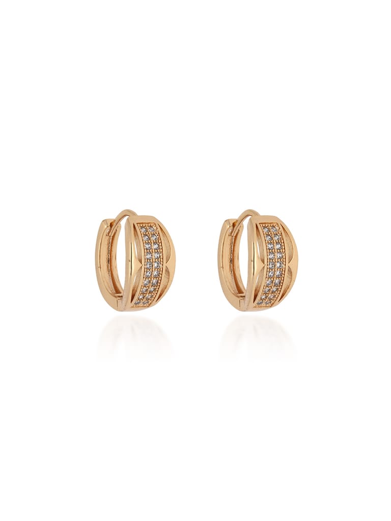 AD / CZ Bali / Hoops in Gold finish - CNB24645