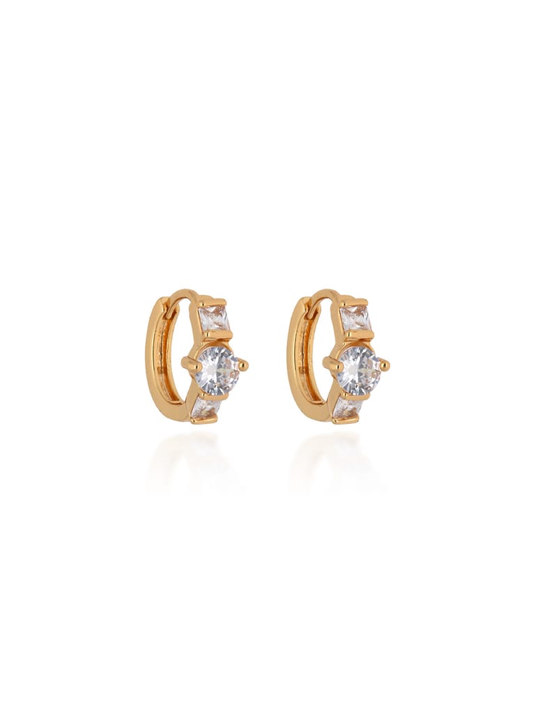 AD / CZ Bali / Hoops in Gold finish - CNB24655