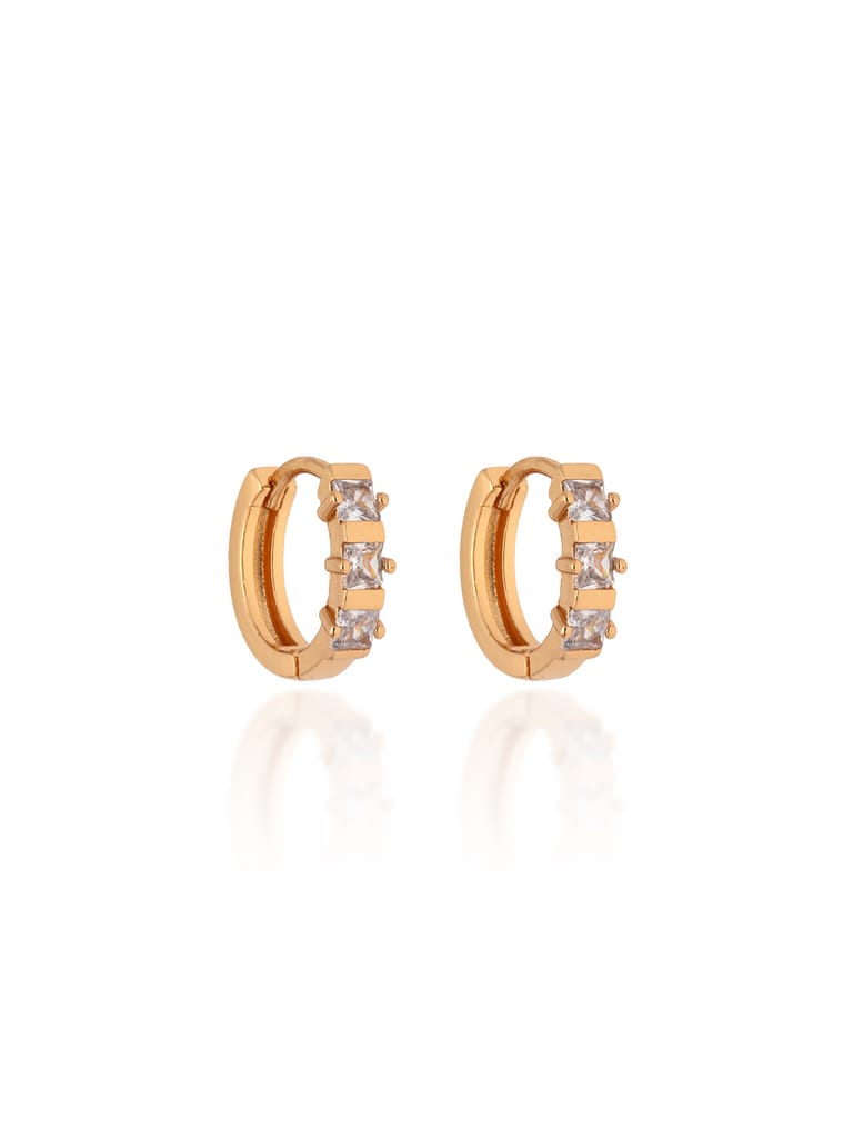 AD / CZ Bali / Hoops in Gold finish - CNB24656