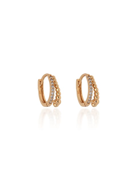AD / CZ Bali / Hoops in Gold finish - CNB24657