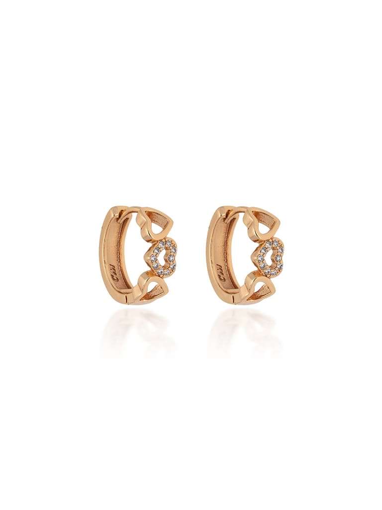 AD / CZ Bali / Hoops in Gold finish - CNB24663