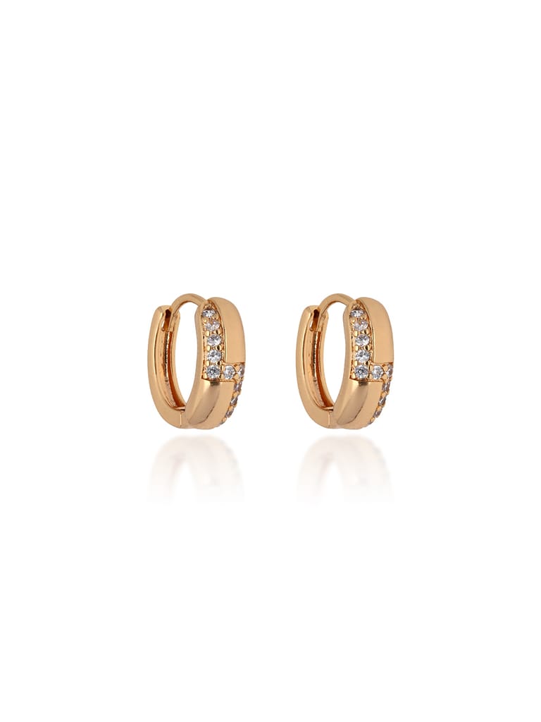 AD / CZ Bali / Hoops in Gold finish - CNB24674