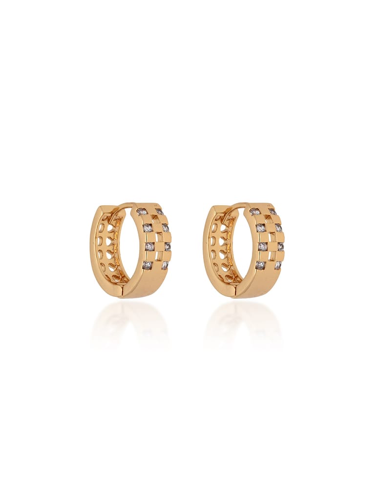 AD / CZ Bali / Hoops in Gold finish - CNB24678