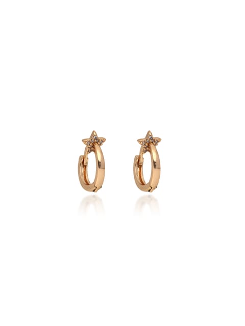 AD / CZ Bali / Hoops in Gold finish - CNB24679