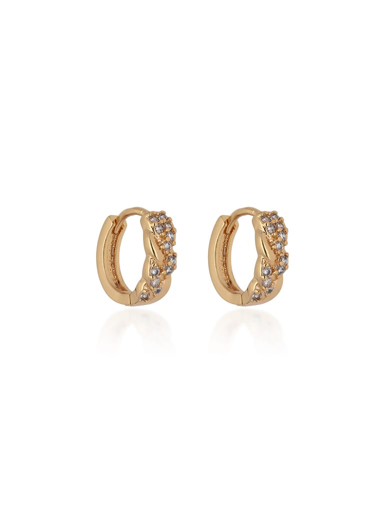 AD / CZ Bali / Hoops in Gold finish - CNB24680