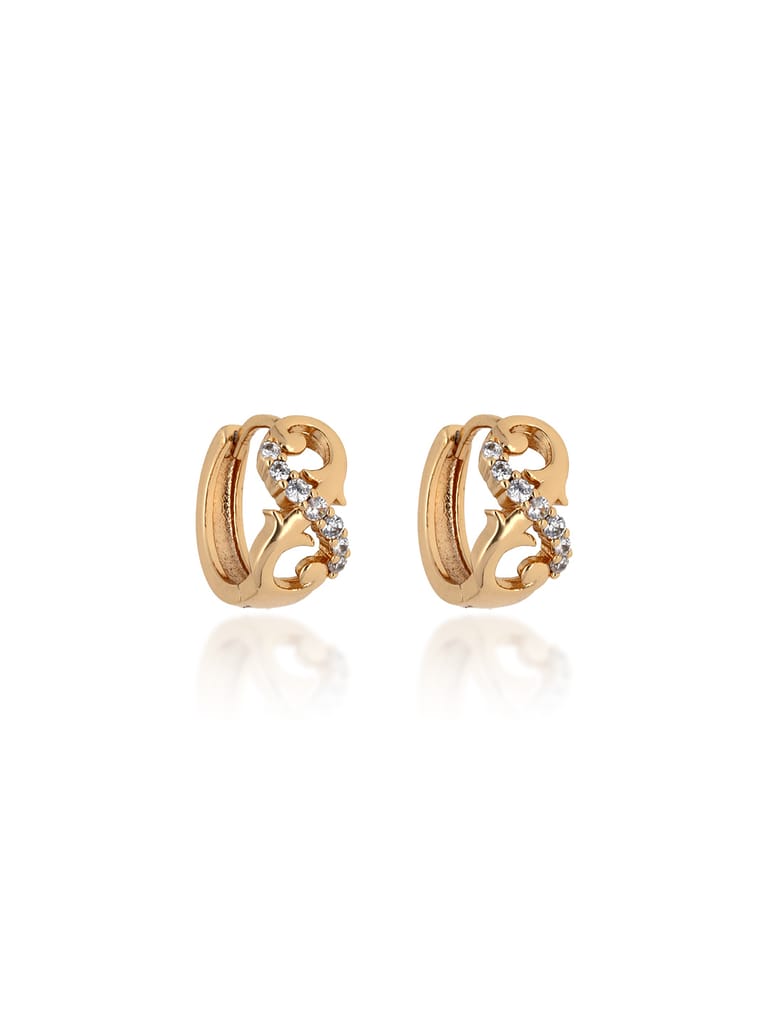 AD / CZ Bali / Hoops in Gold finish - CNB24690
