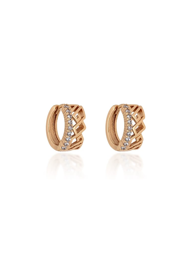 AD / CZ Bali / Hoops in Gold finish - CNB24697