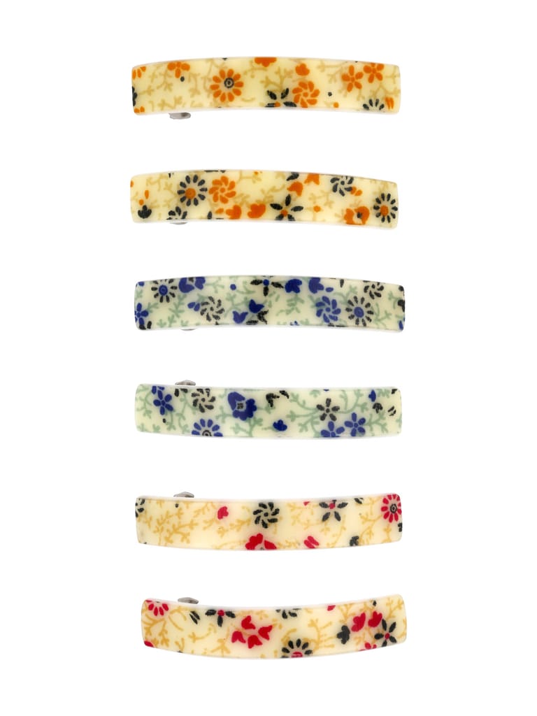Printed Hair Clip in Assorted color - NIH5008
