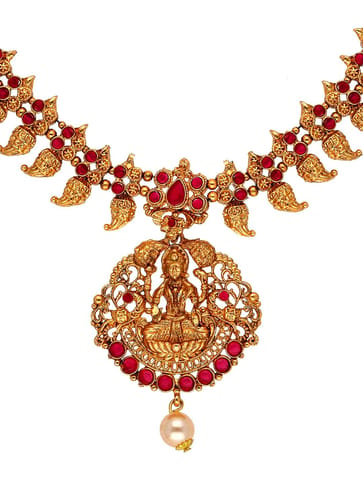 Temple Necklace Set in Gold finish - KOT4109