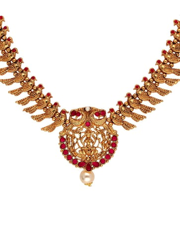 Temple Necklace Set in Gold finish - KOT4110