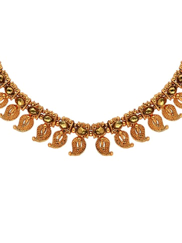Antique Necklace Set in Gold finish - KOT4101