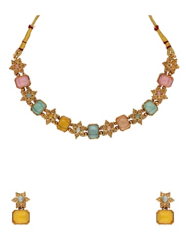 Antique Necklace Set in Gold finish - KOT7902