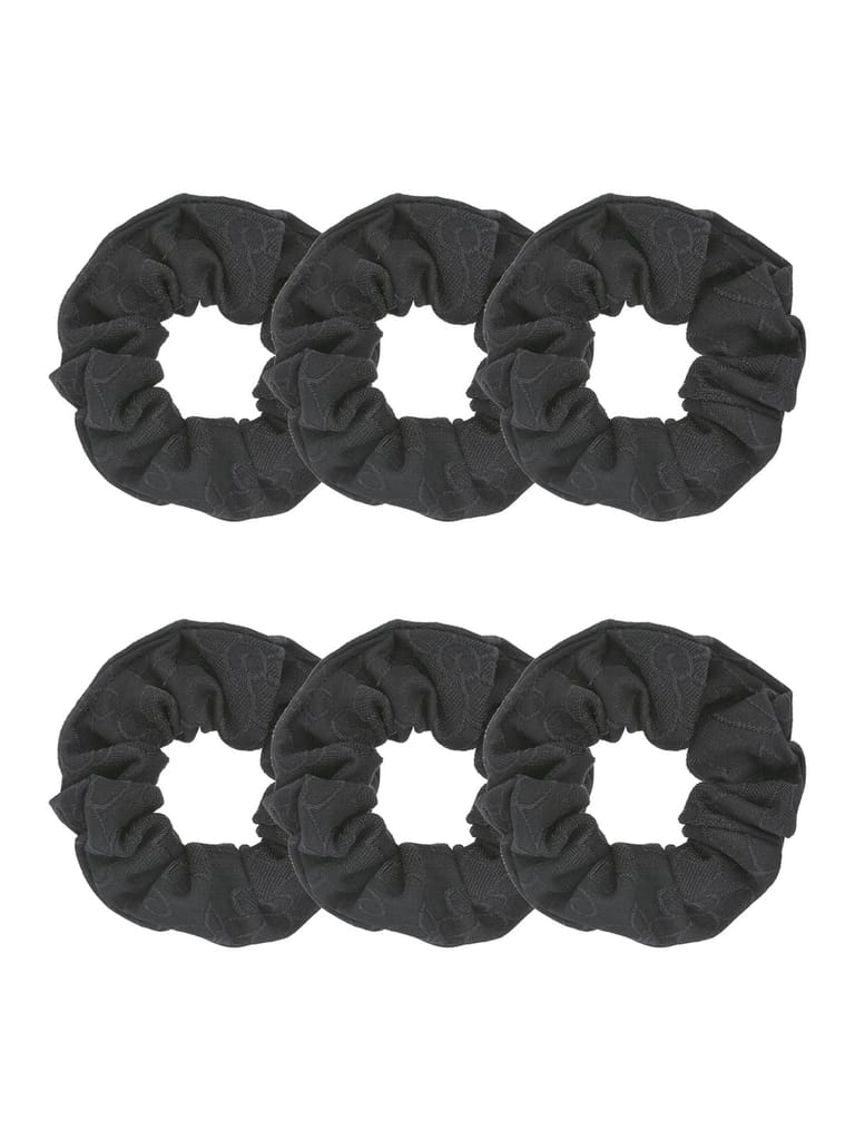 Plain Scrunchies in Black color - BHE5085