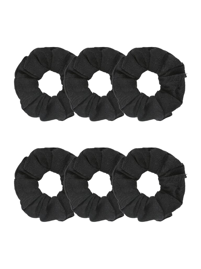 Plain Scrunchies in Black color - BHE5100